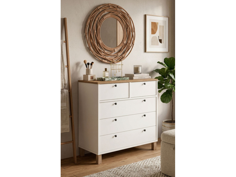 Nord_Penteadeira Parametre 1 Blanc Parametre 2 90 x 40 x 85.2 cm