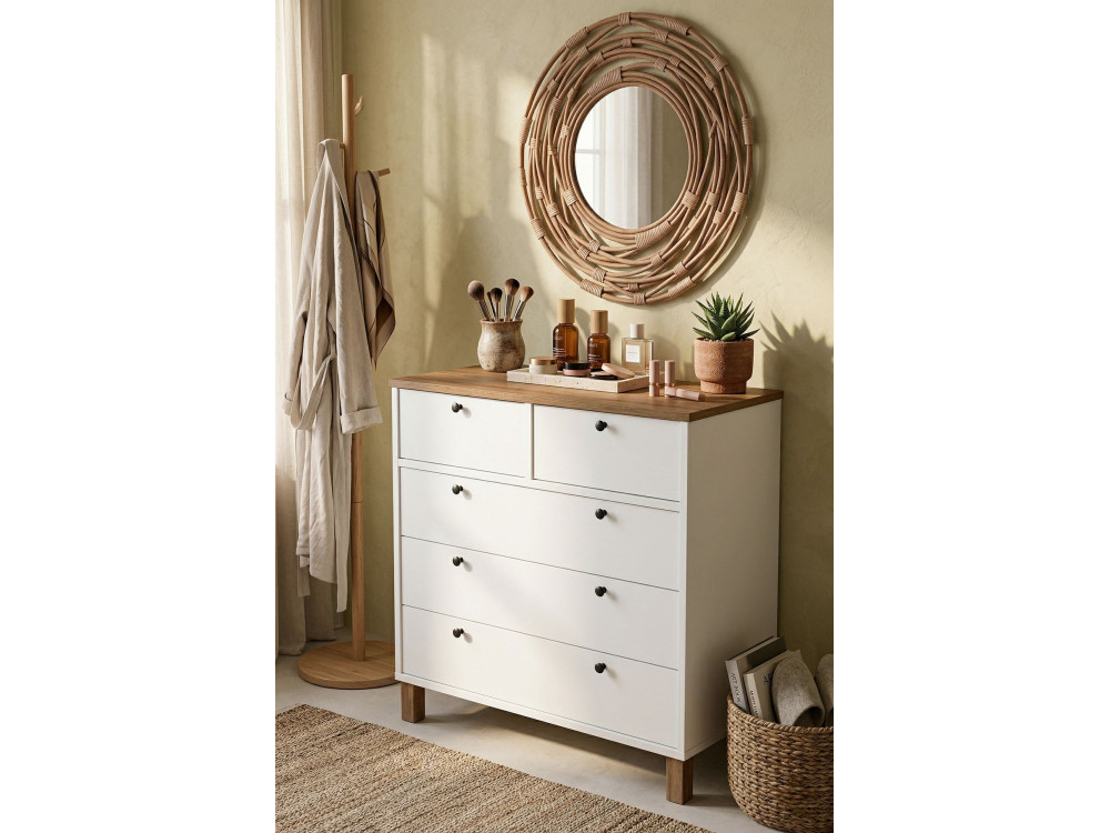 Nord_Penteadeira Parametre 1 Blanc Parametre 2 90 x 40 x 85.2 cm