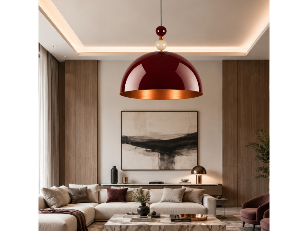 Candeeiro suspenso em metal «Bubble» - 60 x 60 cm - Bordéus