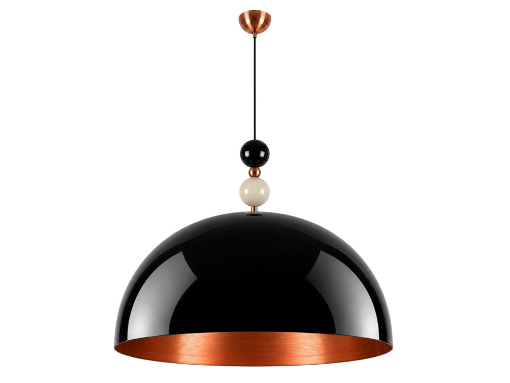 Candeeiro suspenso em metal «Bubble» - 60 x 60 cm - Preto