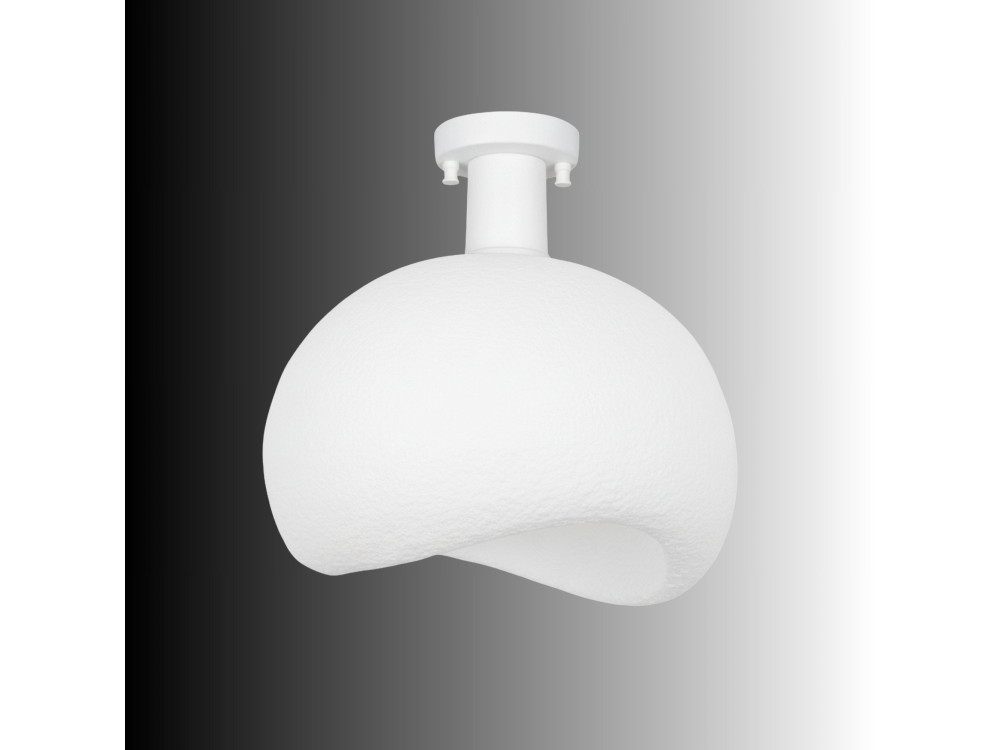 Candeeiro de teto em metal «Yontu» - 34 x 29 x 33 cm - Branco