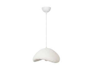 Candeeiro suspenso em metal «Luna» - 42 x 37 x 120 cm - Branco