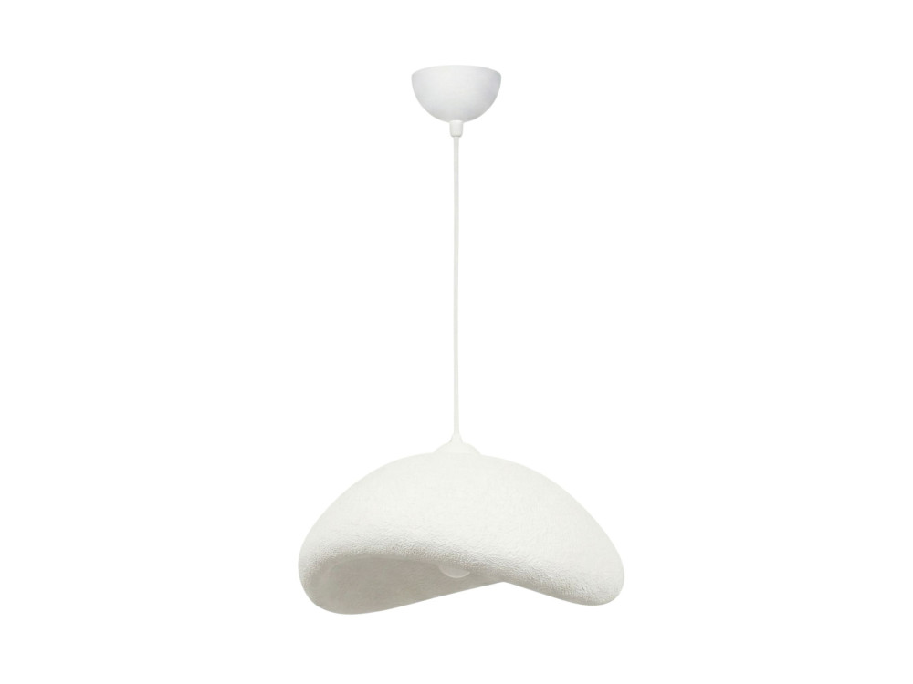 Candeeiro suspenso em metal «Luna» - 52 x 40 x 120 cm - Branco