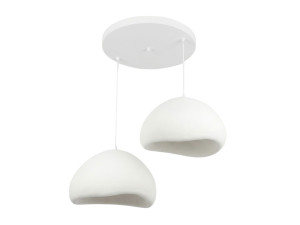Candelabro de metal «Lora» - 82 x 82 cm - Branco