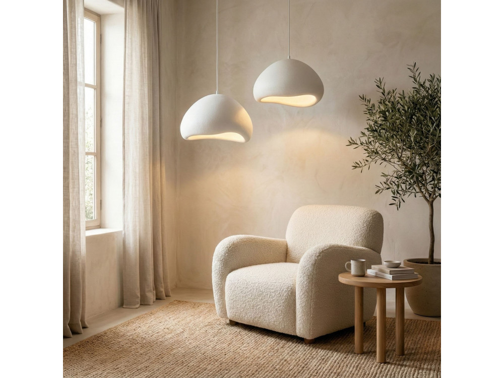 Candelabro de metal «Lora» - 82 x 82 cm - Branco