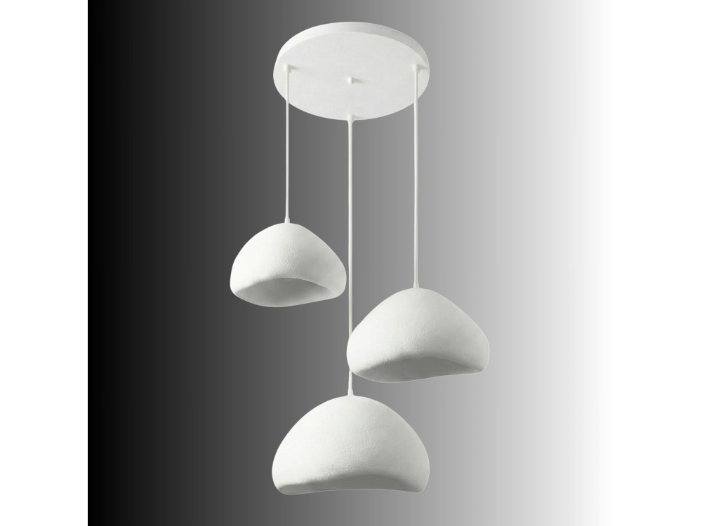 Candelabro de metal «Lora» - 82 x 82 cm - Branco