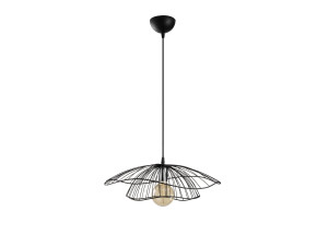 Candeeiro suspenso em metal «Tel» - 50 x 50 cm - Preto