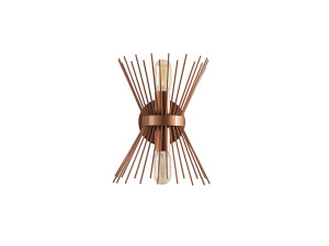 Candeeiro de parede em metal «GMN-000010» - 23 x 16 cm - Cobre