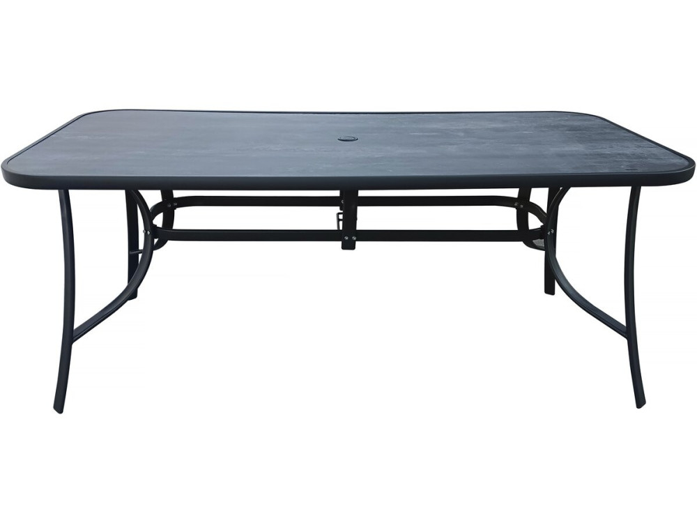 Mesa de jardim «Córdoba» - Phoenix - 8 lugares - Cinza com efeito de mármore