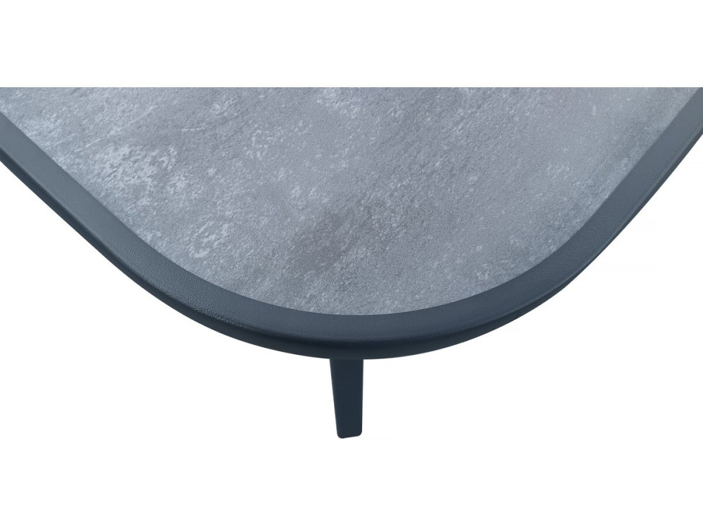 Mesa de jardim «Córdoba» - Phoenix - 8 lugares - Cinza com efeito de mármore