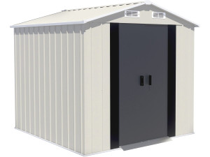 Cabanão de jardim em metal «Nebraska» - 4,12 m² - Bege