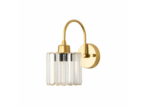 Candeeiro de parede em metal «Yakops» - 23 x 13 cm - Amarelo