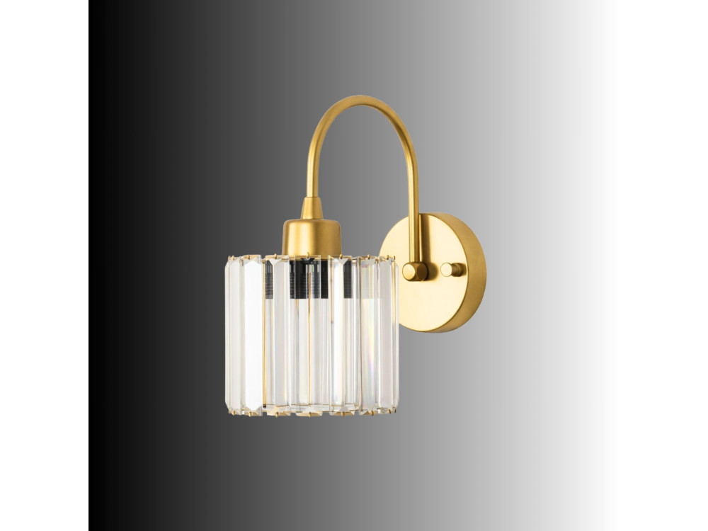Candeeiro de parede em metal «Yakops» - 23 x 13 cm - Amarelo
