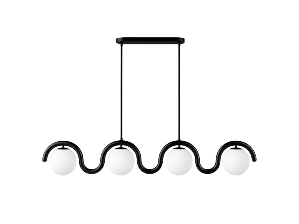 Candelabro de metal «GEDIK-20443» - 110 x 17 cm - Preto