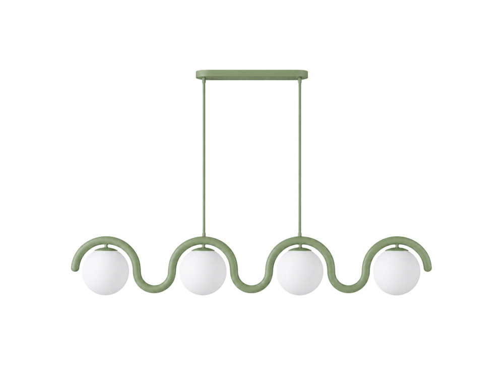 Candelabro de metal «GEDIK-20443» - 110 x 17 cm - Verde