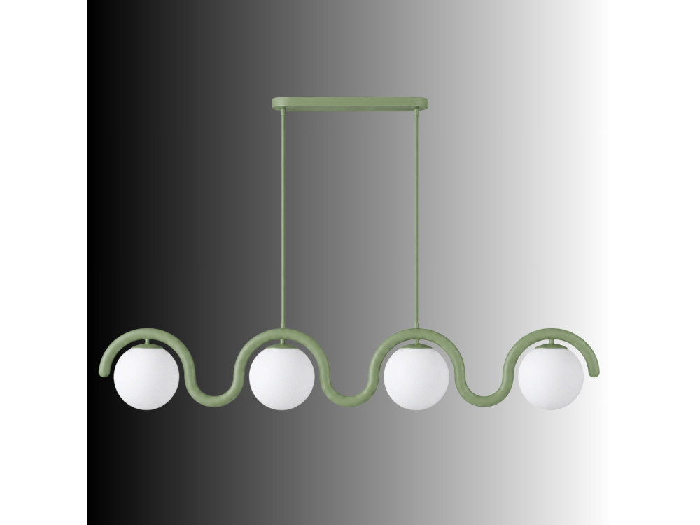 Candelabro de metal «GEDIK-20443» - 110 x 17 cm - Verde
