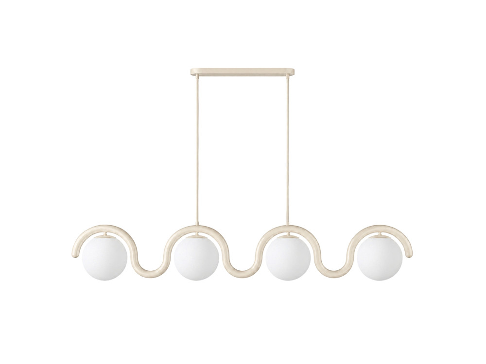 Candelabro de metal «GEDIK-20443» - 110 x 17 cm - Bege