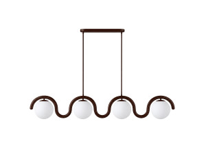 Candelabro de metal «GEDIK-20443» - 110 x 17 cm - Castanho