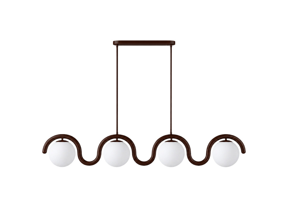 Candelabro de metal «GEDIK-20443» - 110 x 17 cm - Castanho