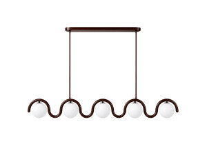 Candelabro de metal «GEDIK-20444» - 140 x 17 cm - Castanho