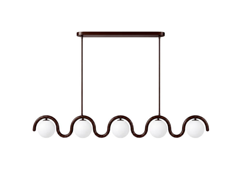 Candelabro de metal «GEDIK-20444» - 140 x 17 cm - Castanho