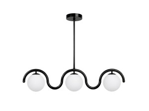 Candelabro de metal «GEDIK-20442» - 80 x 17 cm - Preto
