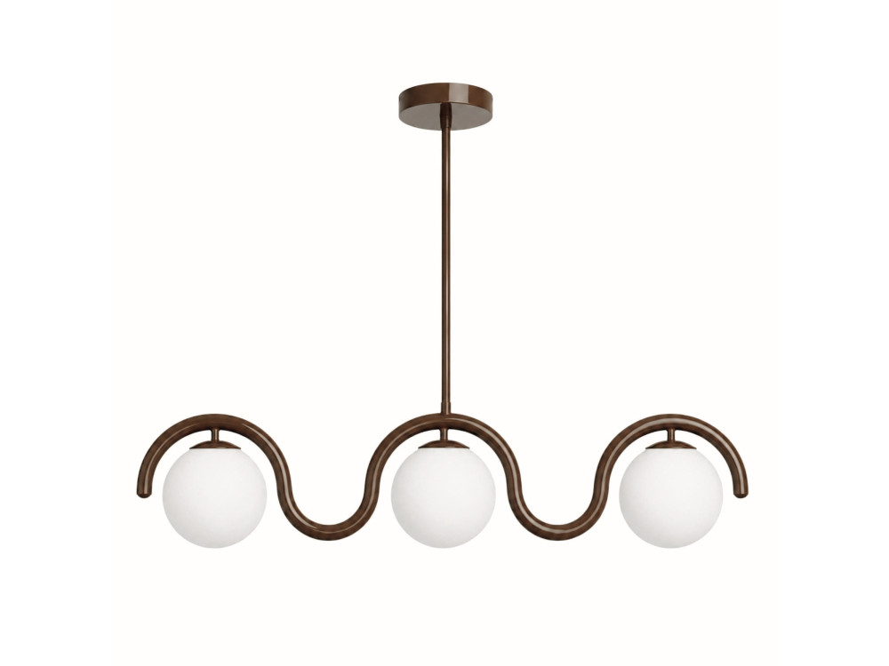 Candelabro de metal «GEDIK-20442» - 80 x 17 cm - Castanho