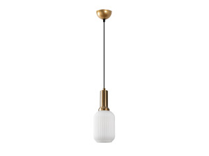 Candeeiro suspenso em metal «Asker» - 13 x 13 cm - Dourado