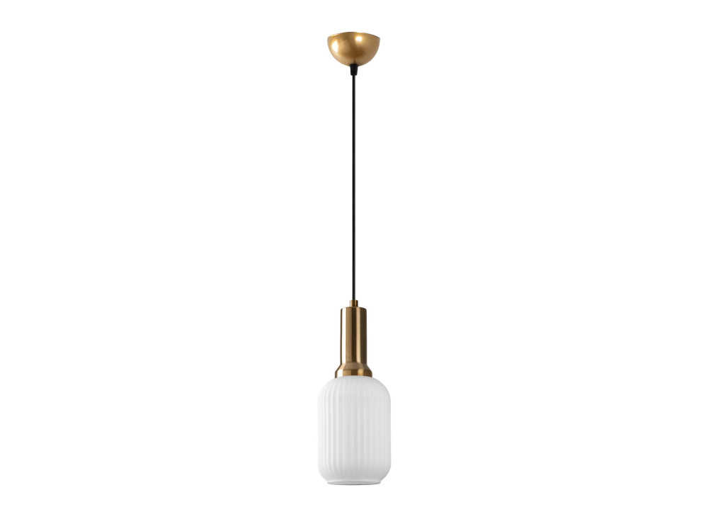 Candeeiro suspenso em metal «Asker» - 13 x 13 cm - Dourado