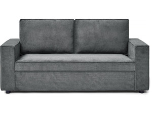 Sofá convertível em tecido "Clara" express - 185 x 90 x 88 cm - Cinza