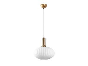 Candeeiro suspenso em metal «Asker» - 30 x 30 cm - Dourado