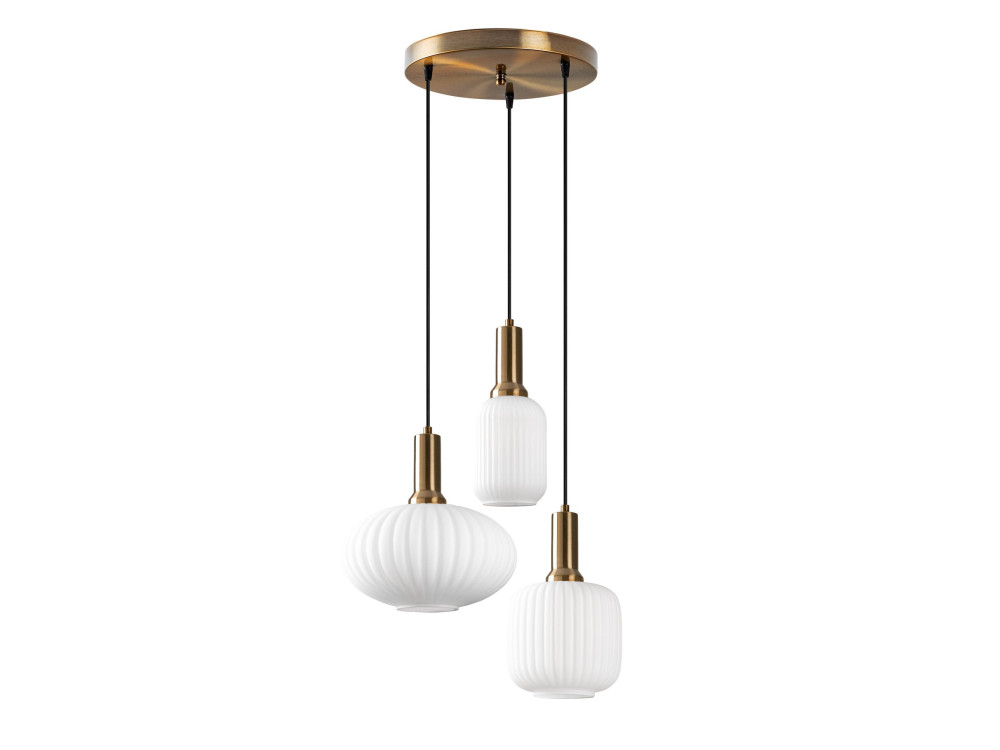 Lustre de metal «Asker» - 55 x 55 cm - Dourado