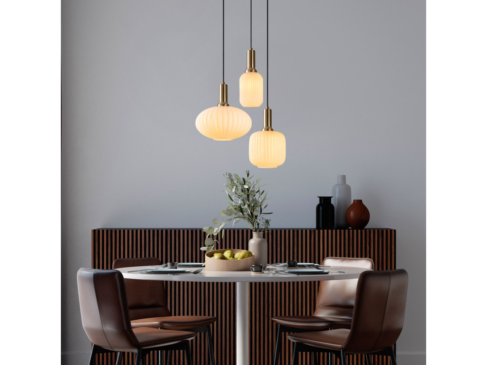 Lustre de metal «Asker» - 55 x 55 cm - Dourado