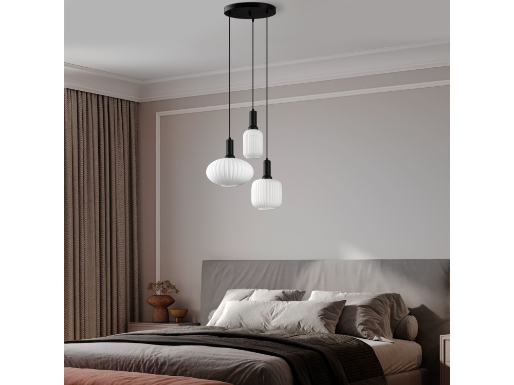 Candelabro de metal «Asker» - 55 x 55 cm - Preto