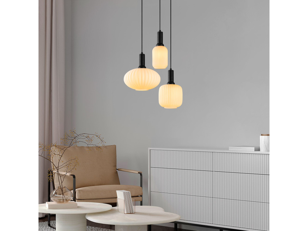 Candelabro de metal «Asker» - 55 x 55 cm - Preto