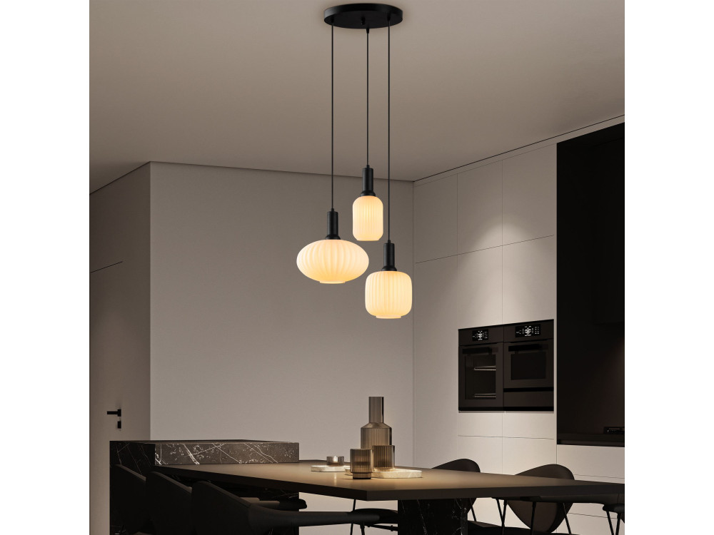 Candelabro de metal «Asker» - 55 x 55 cm - Preto