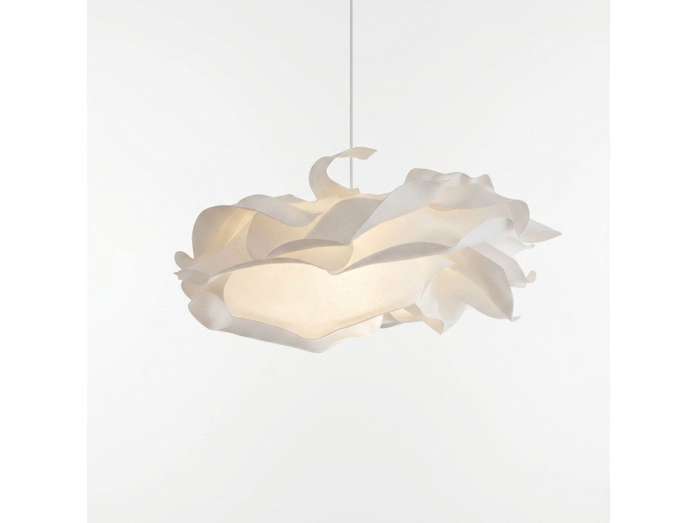 Candeeiro suspenso em plástico «MOD0009» - 58 x 58 cm - Branco