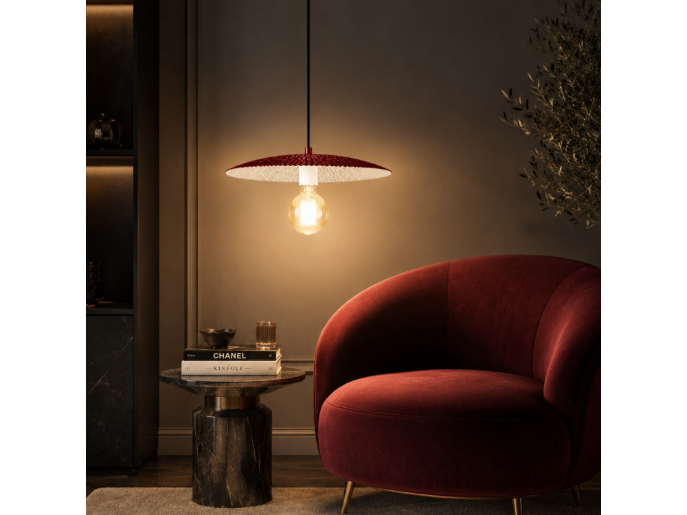 Candeeiro suspenso em metal «Soleil» - 39 x 39 cm - Bordéus