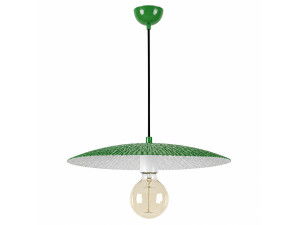 Candeeiro suspenso em metal «Soleil» - 39 x 39 cm - Verde claro