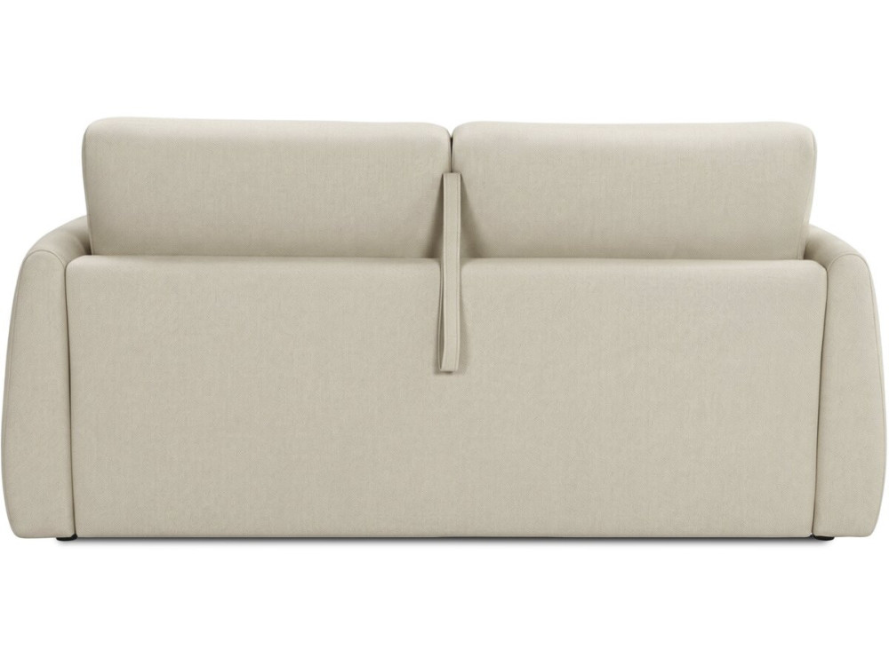 Sofá-cama conversível de abertura rápida «Aurelie» - Colchão de 18 cm - Largura da cama de 140 cm - 3 lugares - Bege
