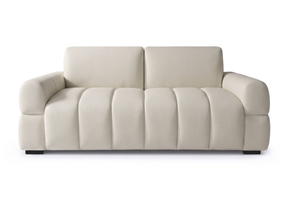Sofá-cama conversível «Zoé» - Colchão de 18 cm - Largura da cama: 140 cm - 3 lugares - Bege