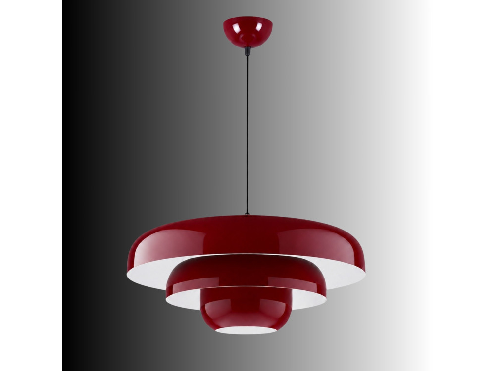Candeeiro suspenso em metal «Layer» - 43 x 43 cm - Bordéus