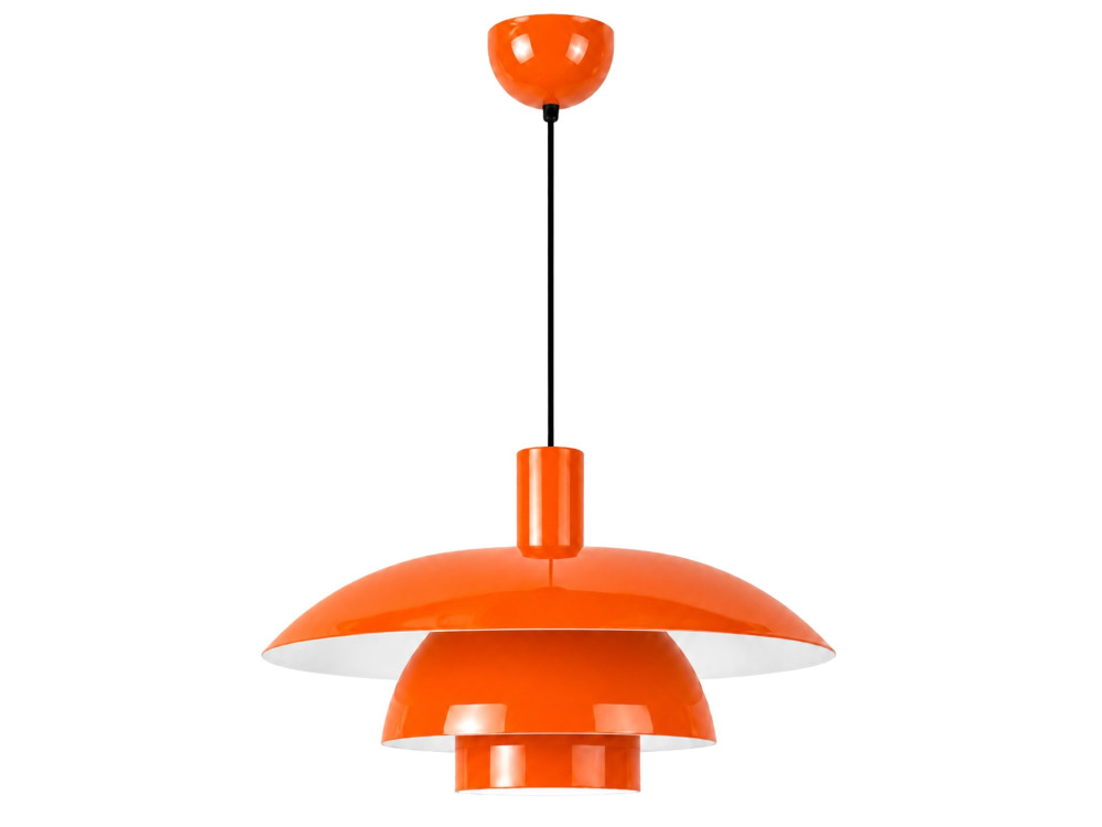 Candeeiro suspenso em metal «Layer» - 45 x 45 cm - Laranja