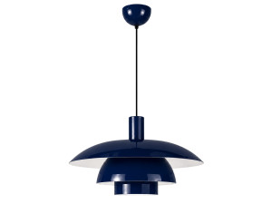 Candeeiro suspenso em metal «Layer» - 45 x 45 cm - Azul-marinho