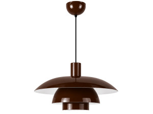 Candeeiro suspenso em metal «Layer» - 45 x 45 cm - Castanho