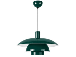 Candeeiro suspenso em metal «Layer» - 45 x 45 cm - Verde escuro