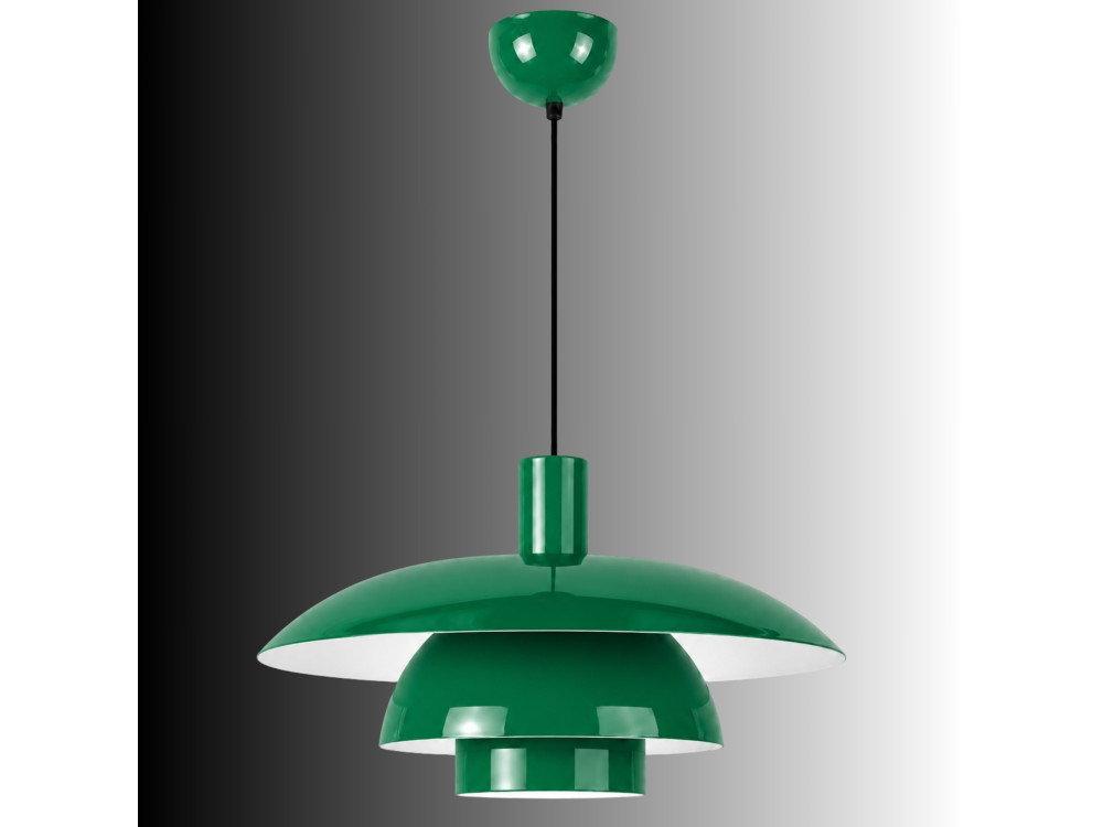 Candeeiro suspenso em metal «Layer» - 45 x 45 m - Verde claro