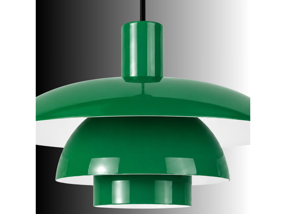 Candeeiro suspenso em metal «Layer» - 45 x 45 m - Verde claro