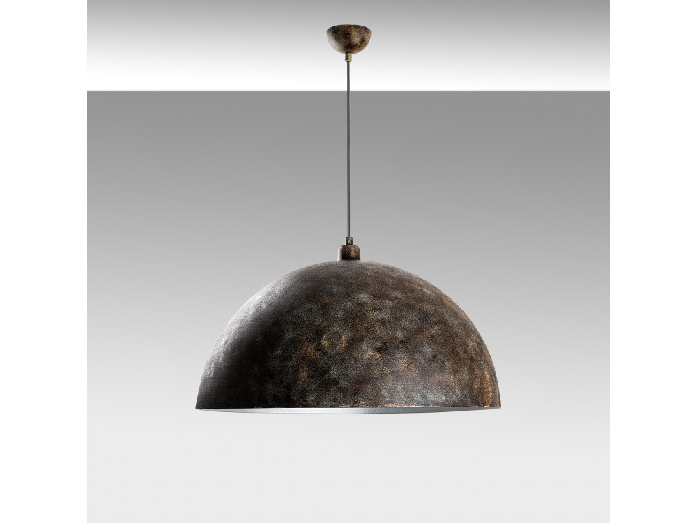 Candeeiro suspenso em metal «Kure» - 60 x 60 cm - Antigo