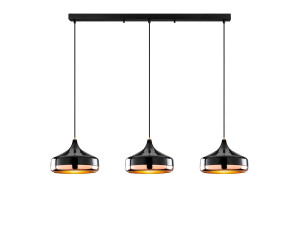Candelabro de metal «Yildo» - 146 x 36 cm - Preto